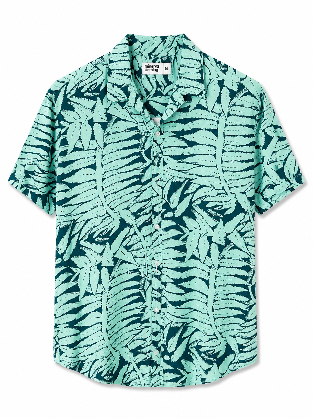Camisa Tropicul Turquesa